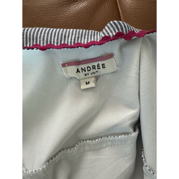 Andree By Unit Brandi Woven Tiered Rick Rack Trim Striped Tank Top Size Medium - Picture 5 of 8